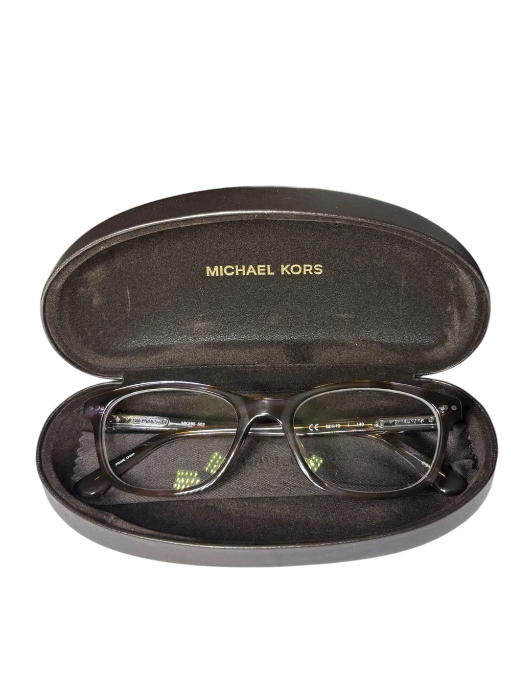 MICHAEL KORS MK285 502 Purple Brown Crystal Tortoise Eyeglasses Frame‎ 52-19-140